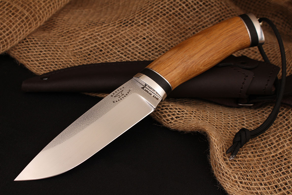 Нож "Барс" Bohler К340, рукоять дуб.